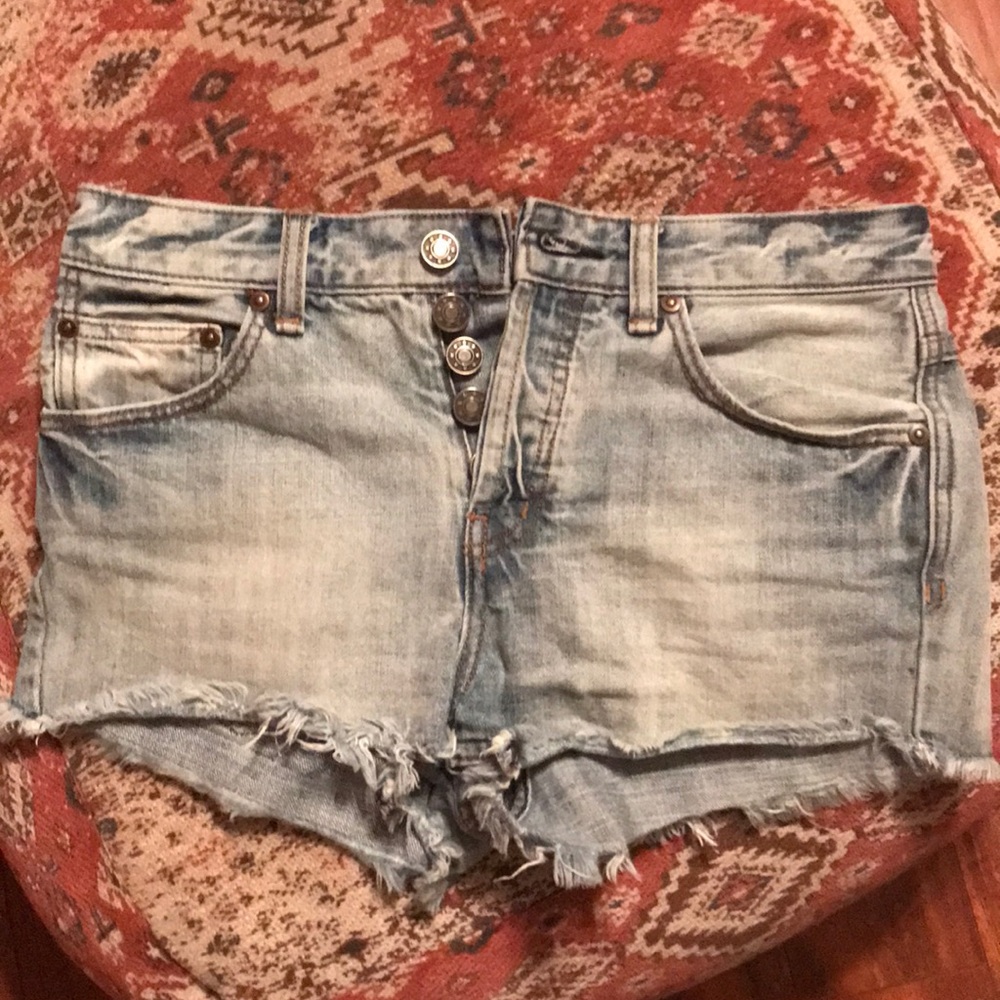 Free People Distressed Shorts